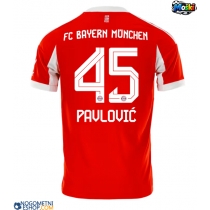 Moški Nogometni dresi Bayern Munich Aleksandar Pavlovic #45 Domači 2025-26 Kratek Rokav